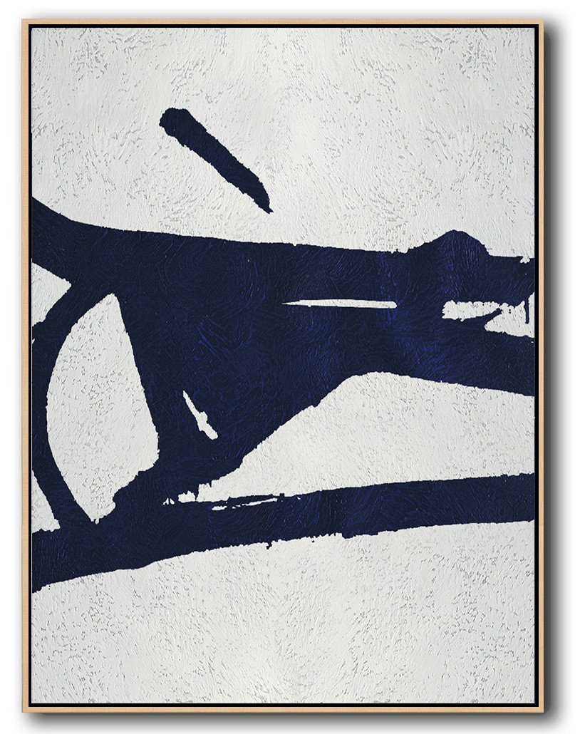 Navy Blue Minimal Art #NV49B - Click Image to Close